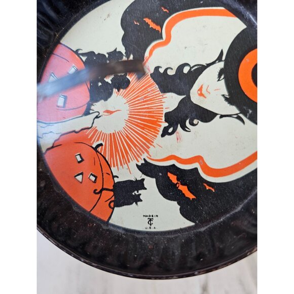 T cohn Halloween toy witch pumpkin vintage metal - Picture 8 of 11